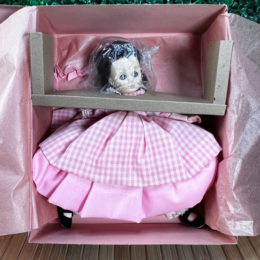 Vintage Madame Alexander Little Women Beth Doll Brunette Pink Dress Box 1321